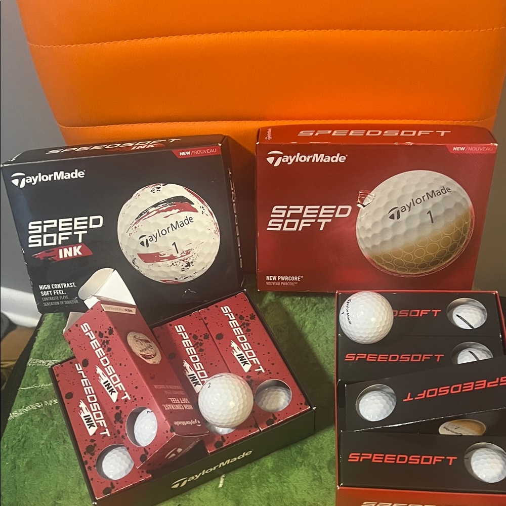 TaylorMade Speed Soft Ink and Pure Golf Balls 2 dozen brand new